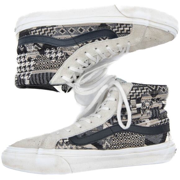 Vans Sk8-Hi Slim Italian Weave Skateboarding Shoes Size Women's 6 Men's 4.5 - Picture 6 of 11